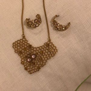 “Beehive” Necklace and Earrings Set